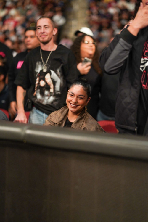 Vanessa Hudgens at WWE Monday Night RAW, November 2024