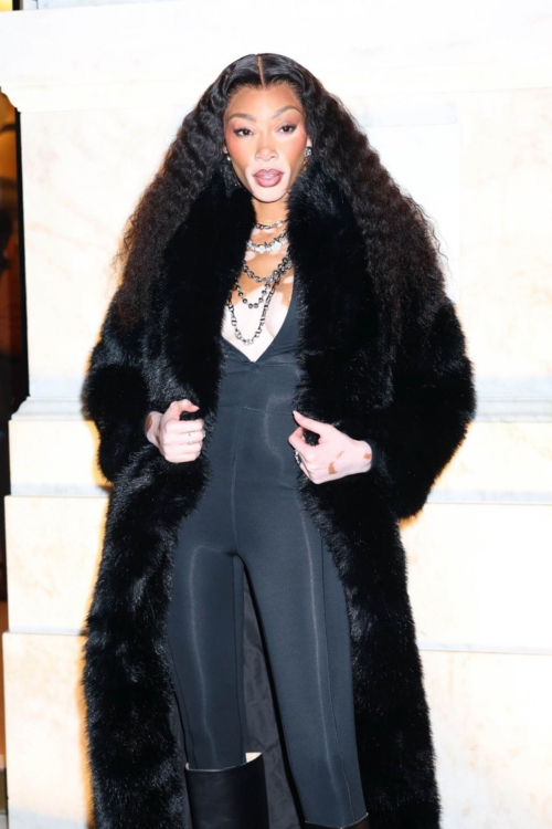 Winnie Harlow Arrives at Kim Kardashian