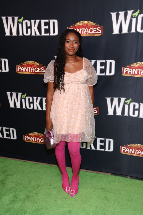 Yasmine Sahid at Hollywood Pantages Theatre Opening Night of Wicked, December 2024