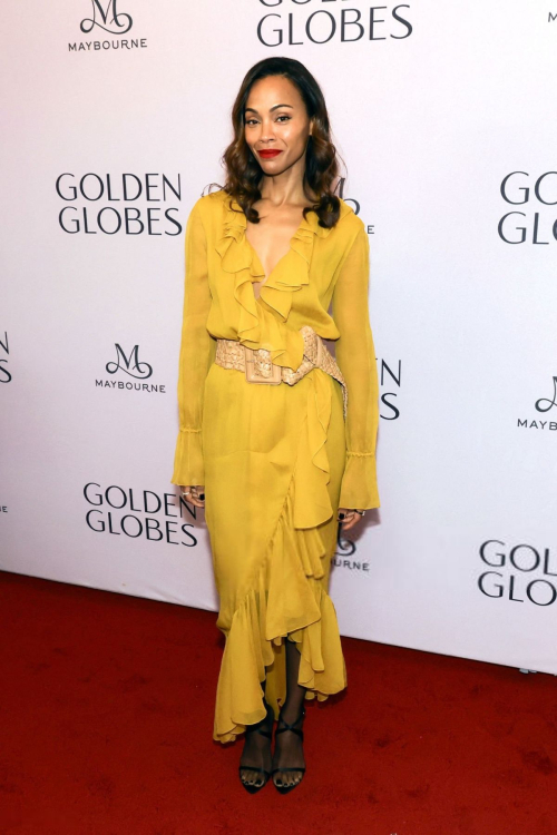 Zoe Saldana at Golden Globes Nominee Luncheon in Beverly Hills, December 2024 1