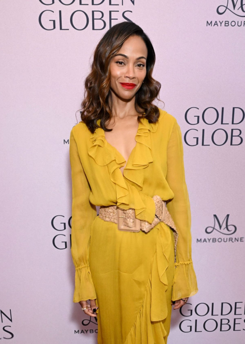 Zoe Saldana at Golden Globes Nominee Luncheon in Beverly Hills, December 2024 4