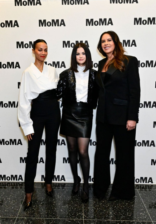 Zoe Saldana, Selena Gomez and Karla Sofia Gascon at MoMA Screening, December 2024