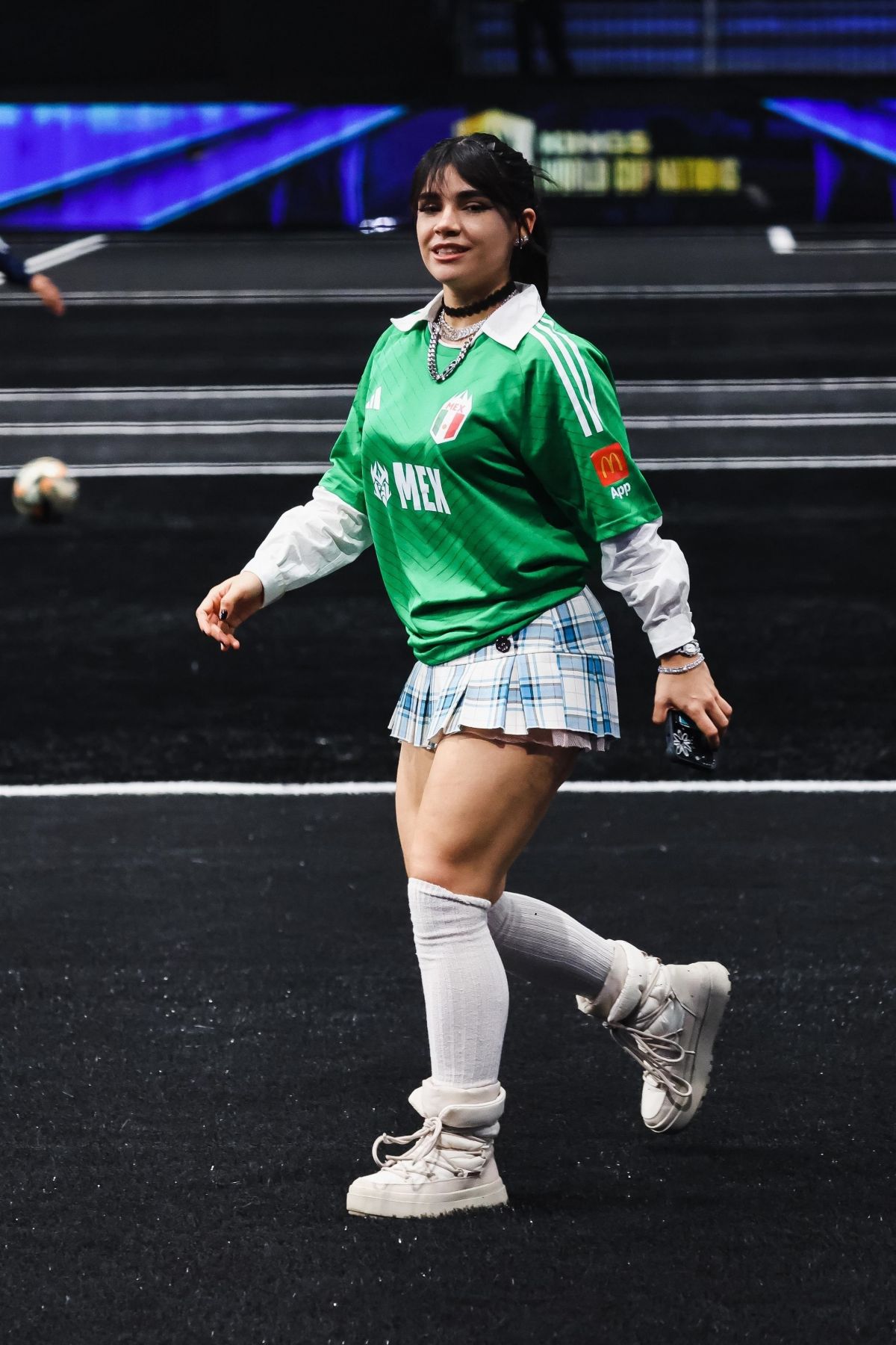 Alana Flores Arrives at Kings World Cup Nations Semi-finals, January 2025