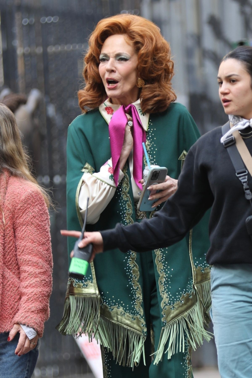 Allison Janney Films Palm Royale Season 2 in Los Angeles, January 2025