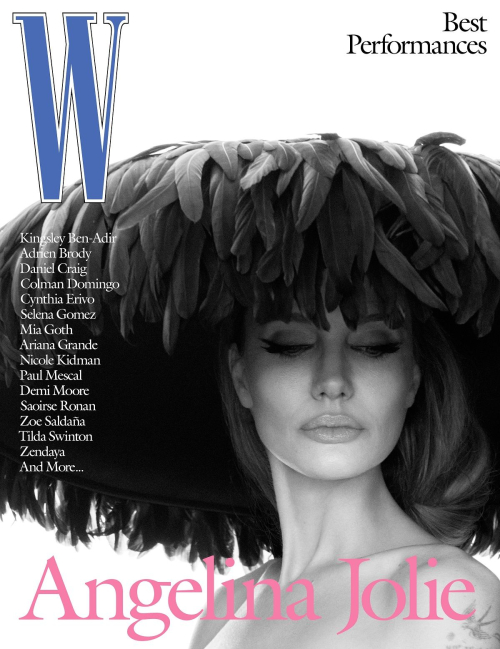 Angelina Jolie Dazzles for W Magazine, January 2025