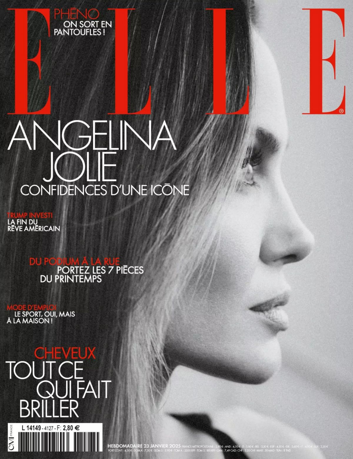 Angelina Jolie Graces the Cover of Elle France, January 2025