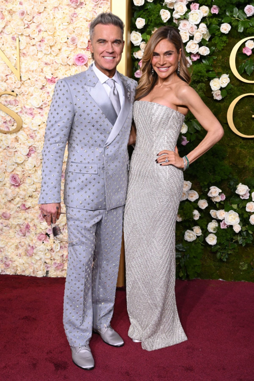 Ayda and Robbie Williams at Golden Globes, January 2025