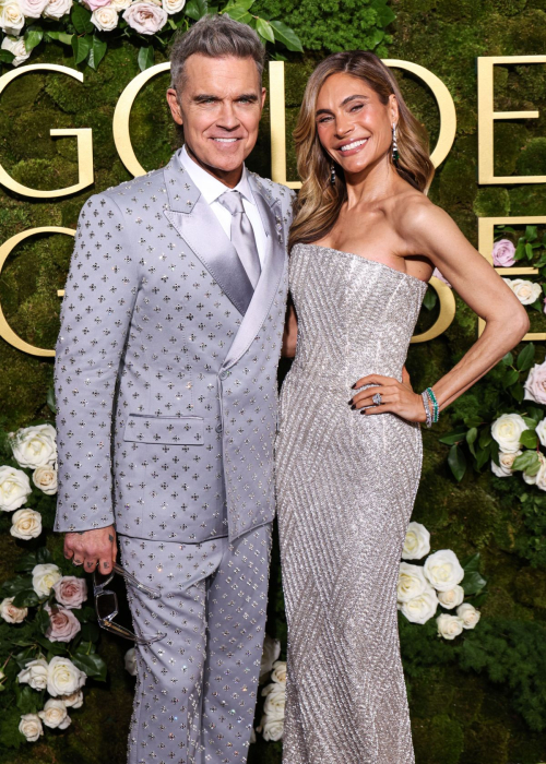 Ayda and Robbie Williams at Golden Globes, January 2025 1