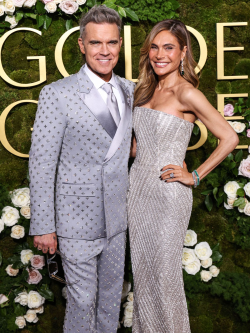 Ayda and Robbie Williams at Golden Globes, January 2025 3