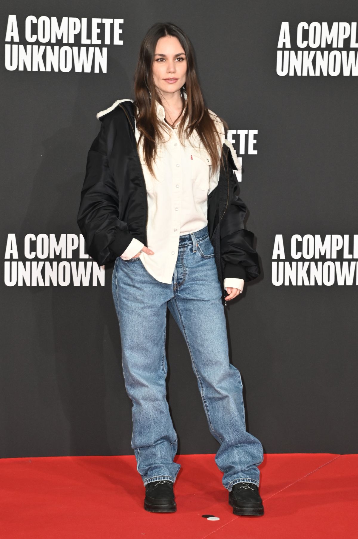 Beatrice Bruschi at A Complete Unknown Premiere, January 2025