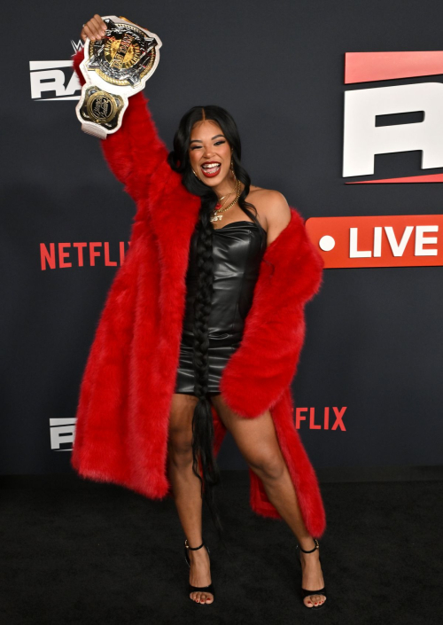 Bianca Belair at WWE Monday Night RAW Premiere, January 2025 2