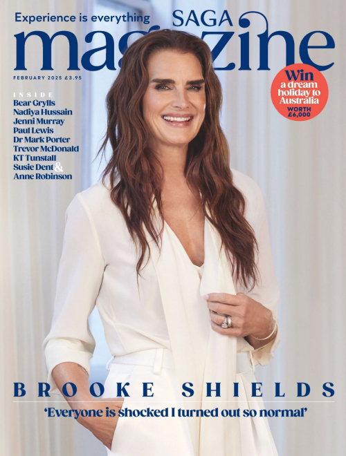 Brooke Shields in Saga Magazine, February 2025