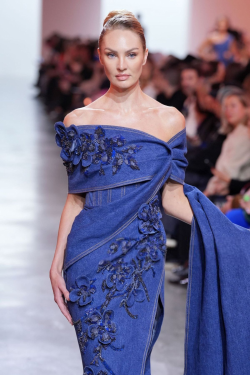 Candice Swanepoel at Elie Saab Haute Couture Runway Show, January 2025