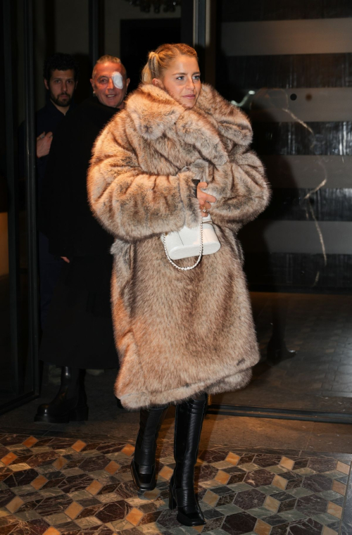 Caroline Daur Arrives at Costes Hotel in Paris, January 2025 3