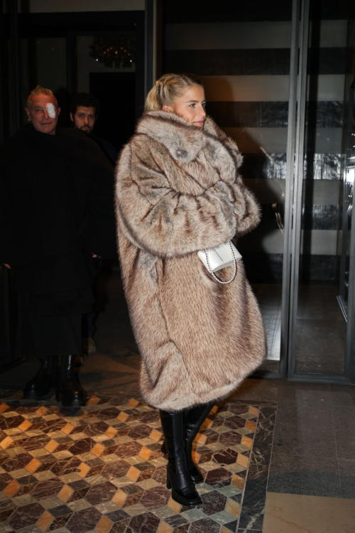 Caroline Daur Arrives at Costes Hotel in Paris, January 2025 5