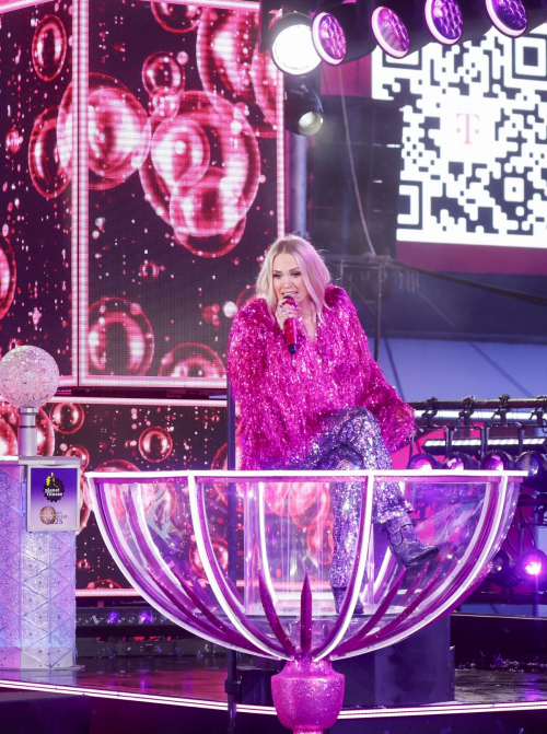 Carrie Underwood at Times Square New Year's Eve Celebration, December 2024