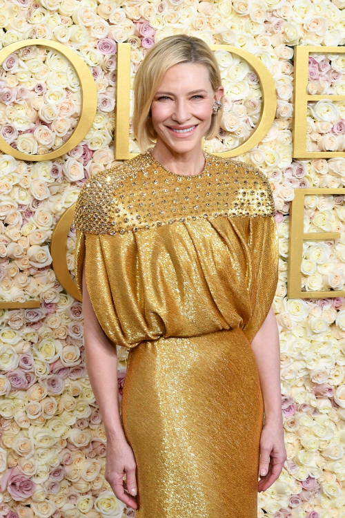 Cate Blanchett Lights Up the Red Carpet at Golden Globes, January 2025 1