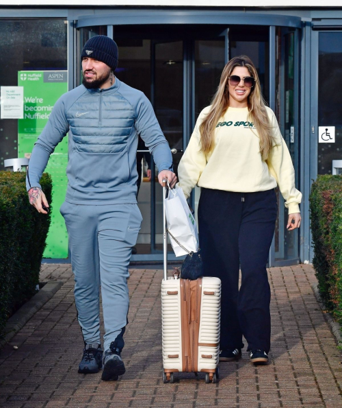 Chloe Ferry and Johnny Wilbo at Nuffield Health, January 2025 2