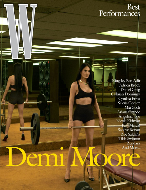 Demi Moore Stars in W Magazine Best Performances, January 2025