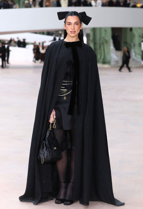 Dua Lipa at Chanel SS Photocall at Paris Fashion Week, January 2025