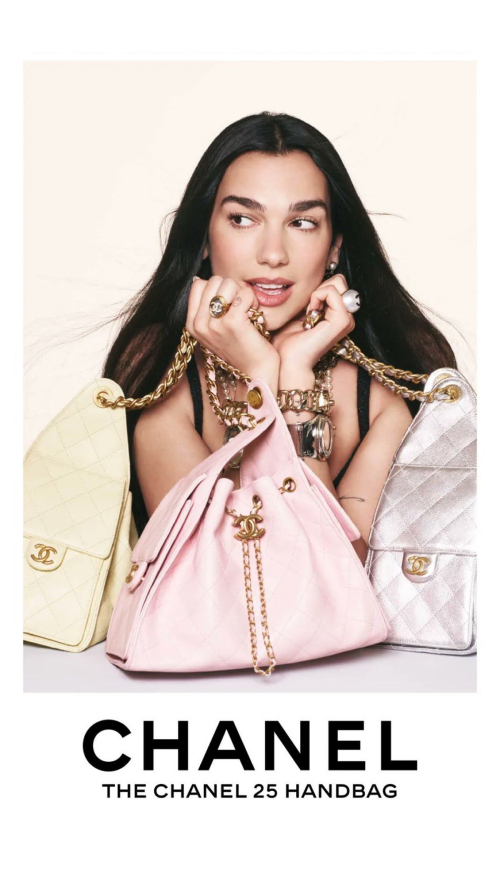 Dua Lipa for Chanel Handbag Campaign, January 2025