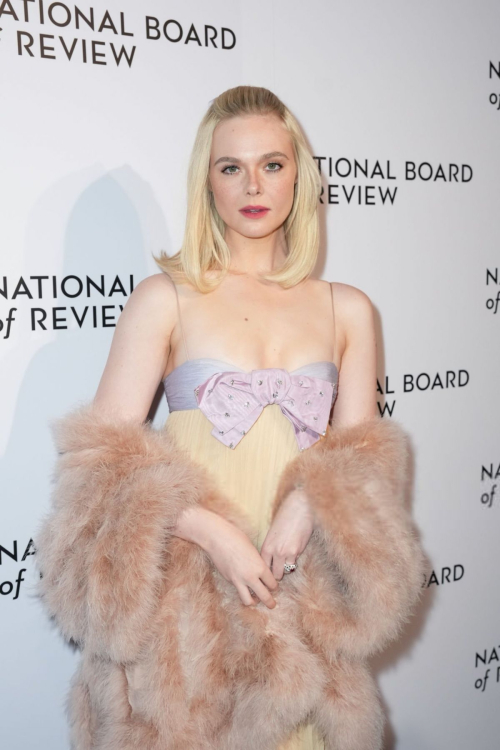 Elle Fanning Shines at National Board of Review Awards Gala, January 2025