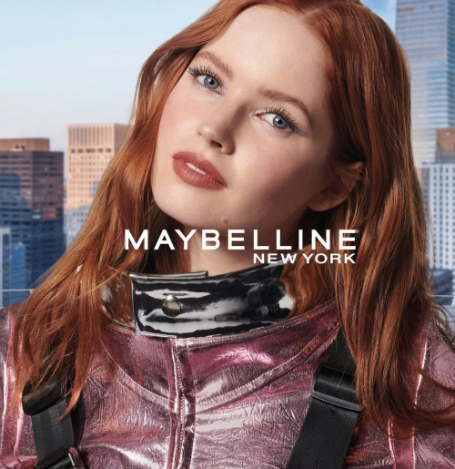 Ellie Bamber for Maybelline Sky High Campaign, January 2025