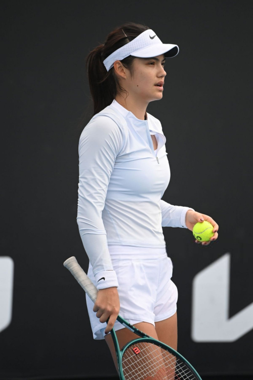 Emma Raducanu at Practice Session Day One of Australian Open, January 2025 2