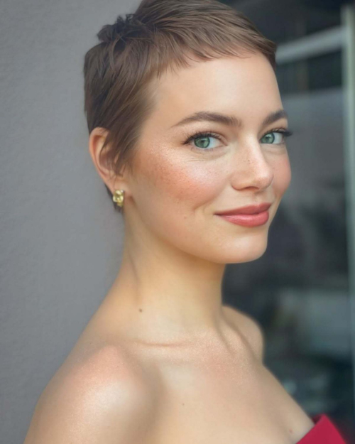 Emma Stone at Golden Globes 2025 Portraits, January 2025