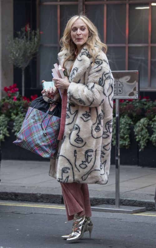 Fearne Coton Leaves Claridges Hotel, January 2025 3