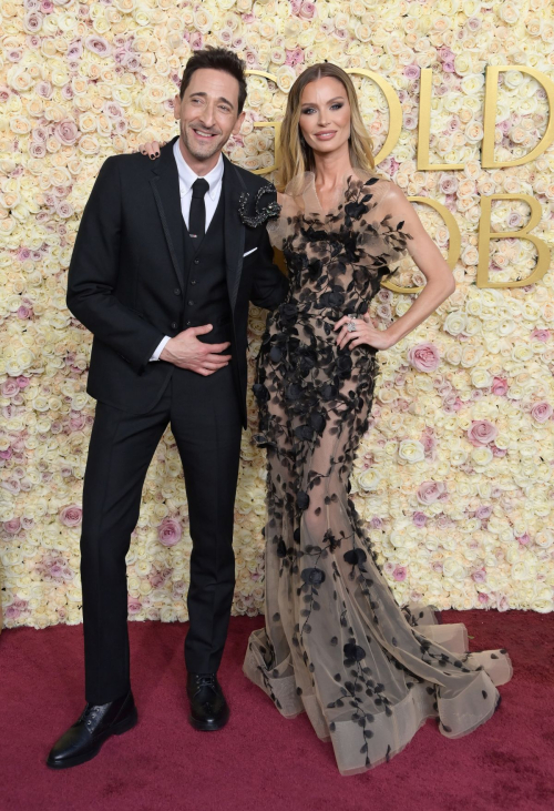 Georgina Chapman and Adrien Brody Celebrate at Golden Globes, January 2025 1