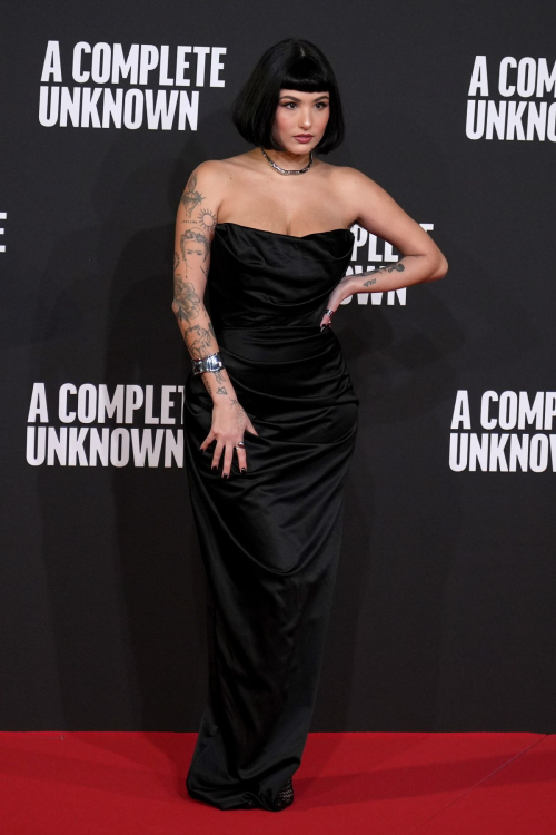 Giorgia Soleri at A Complete Unknown Premiere, January 2025