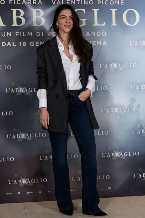 Giulia Andò at L'Abbaglio Photocall, January 2025