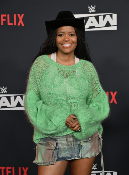 Karen Civil Attends WWE Monday Night RAW Premiere, January 2025 2