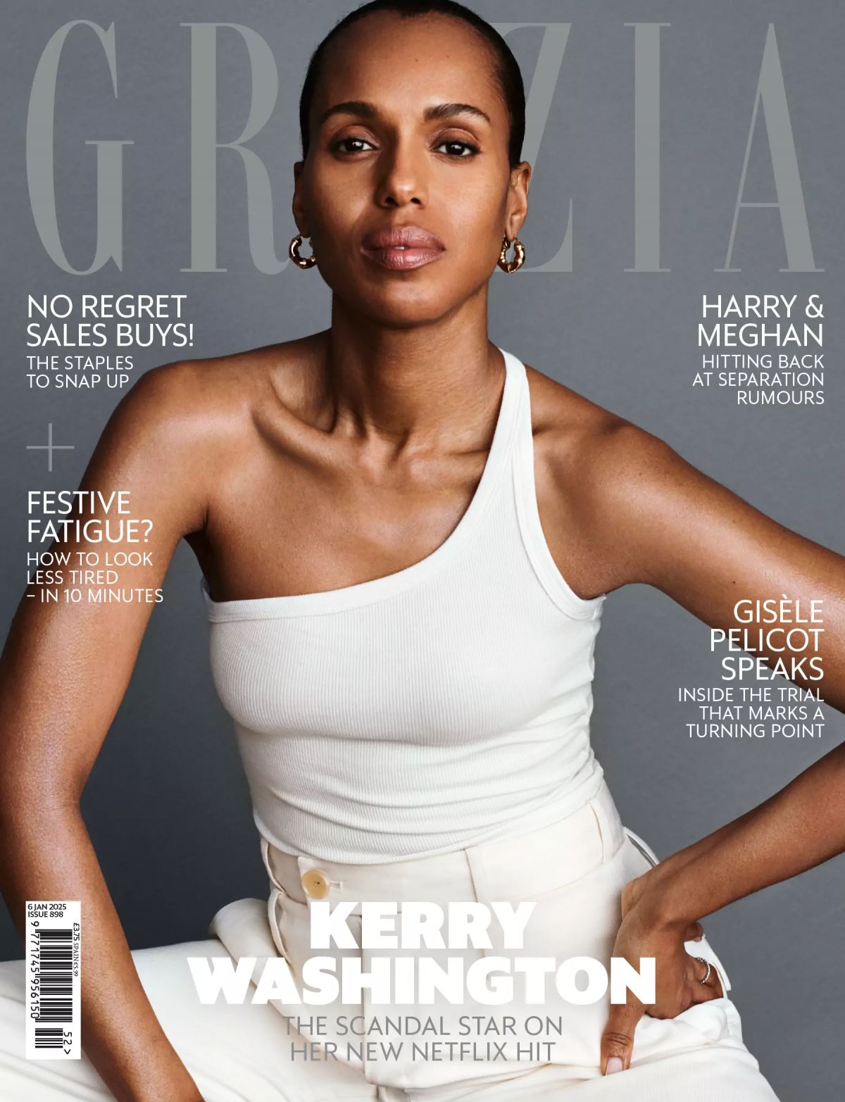 Kerry Washington for Grazia UK Cover, January 2025