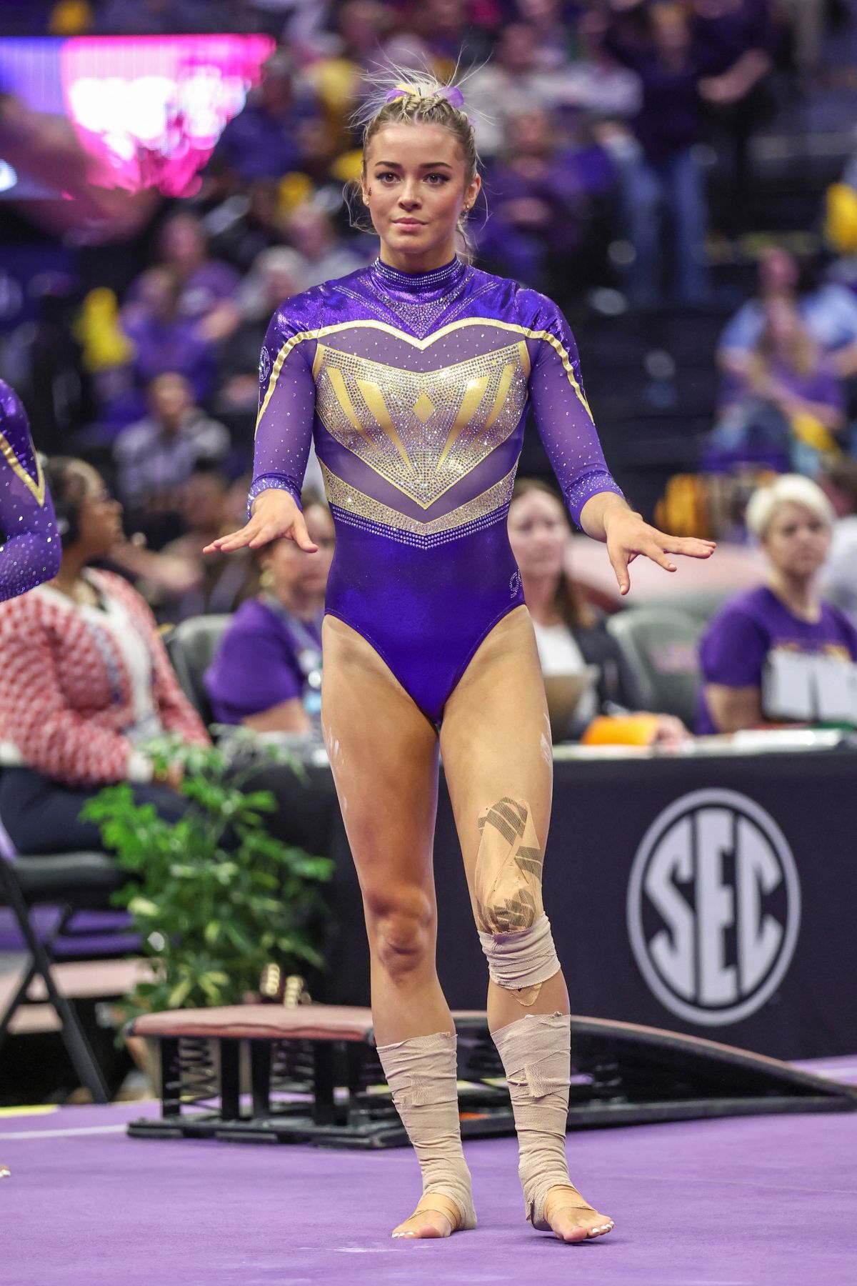 Livvy Dunne at Florida v LSU Gymnastics Meet, January 2025