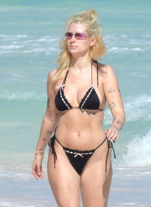 Lottie Moss in Bikini at Beach in Tulum, January 2025 9