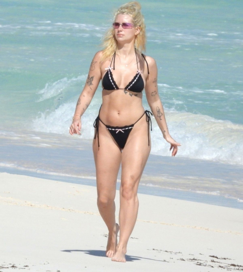 Lottie Moss in Bikini at Beach in Tulum, January 2025 10