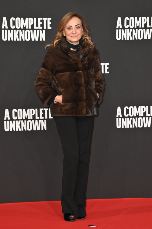 Lucia Silvestri at A Complete Unknown Premiere, January 2025