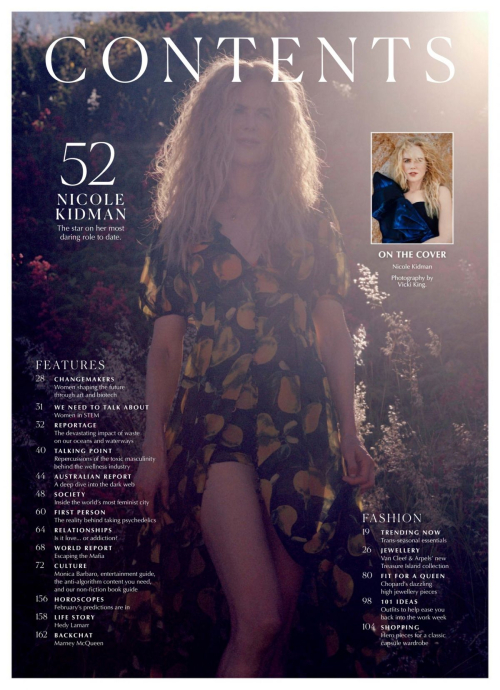 Nicole Kidman Covers Marie Claire Australia, February 2025 1