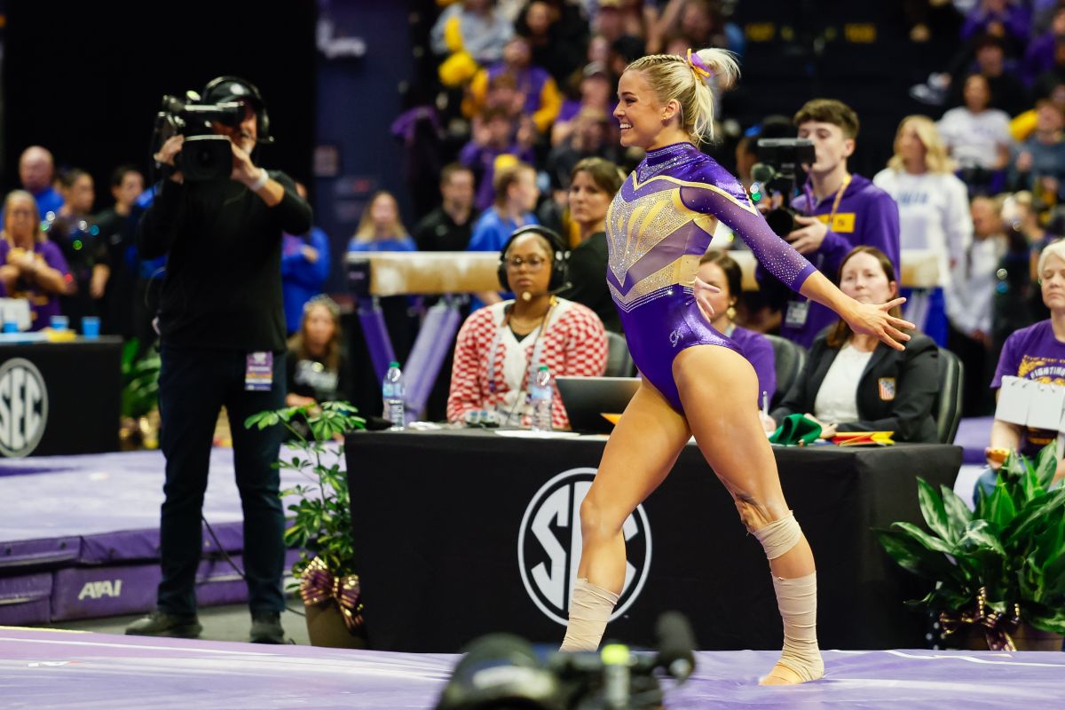 Olivia Dunne at Florida v LSU Gymnastics Meet, January 2025