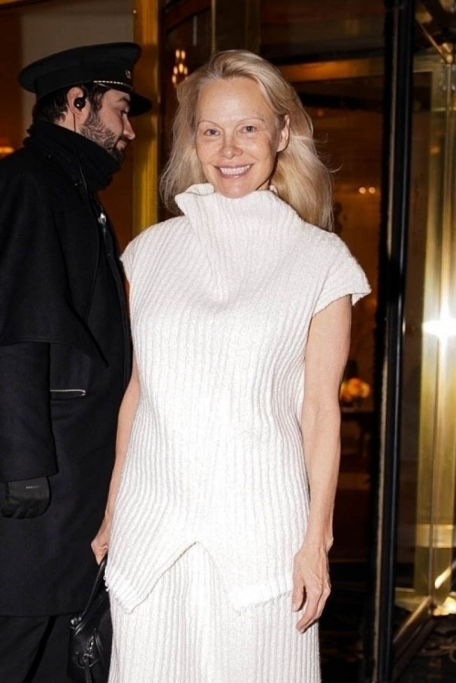 Pamela Anderson Spots at Paris Fashion Week, January 2025 3