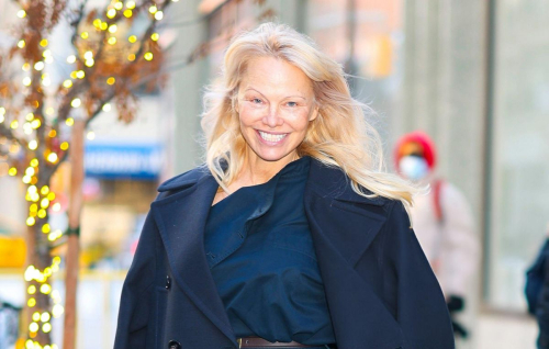 Pamela Anderson Spotted in Hudson Square, January 2025 3