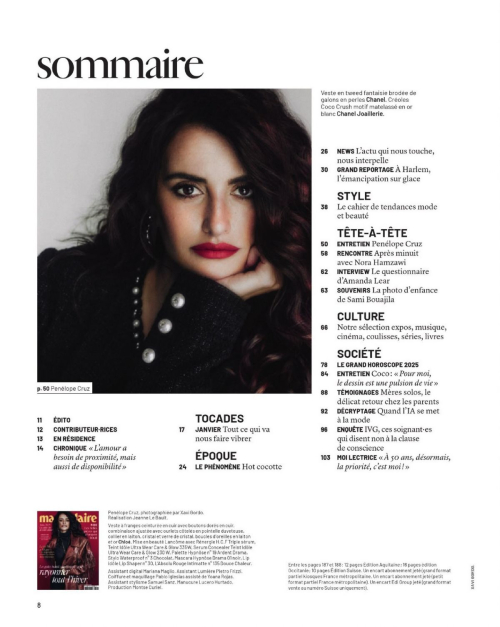 Penelope Cruz in Marie Claire France, February 2025 5