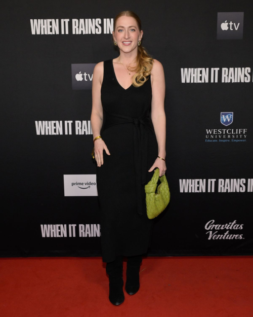 Rachel Lockwood at When It Rains in LA Premiere, January 2025