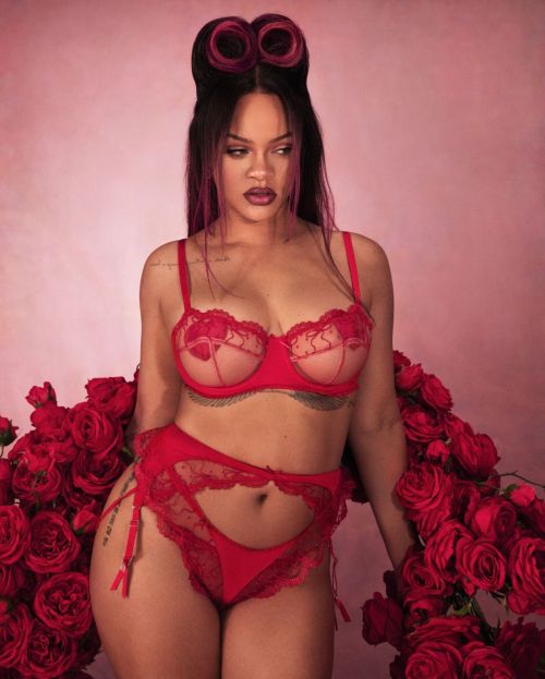 Rihanna for Savage X Fenty Valentine’s Day Collection, January 2025