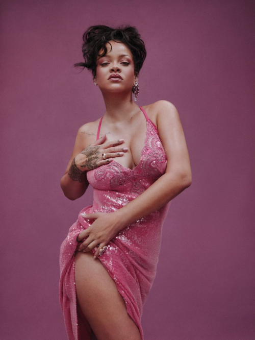 Rihanna Models for Savage X Fenty Valentine's Collection, January 2025