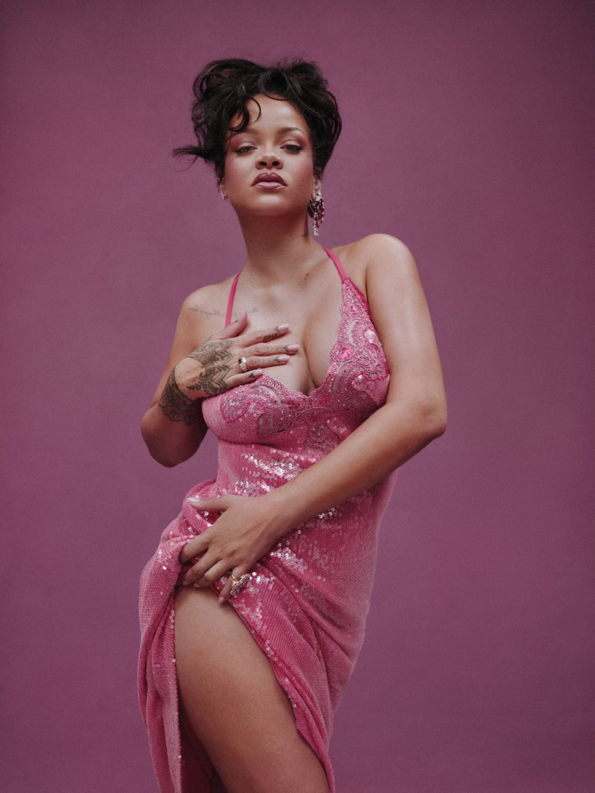 Rihanna Models for Savage X Fenty Valentine