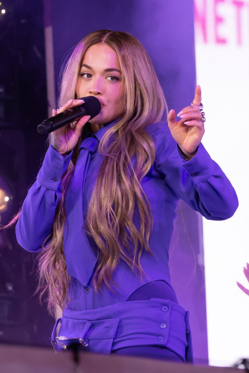 Rita Ora at Times Square New Year's Eve Celebration, December 2024