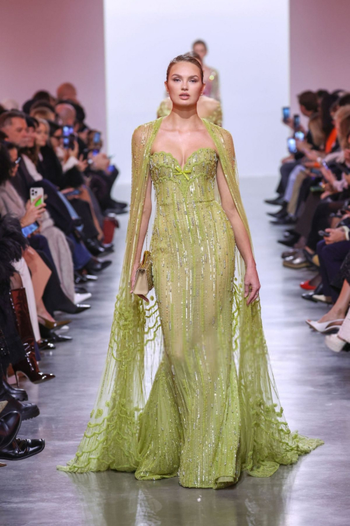 Rome Strijd at Elie Saab Haute Couture Runway Show, January 2025 1